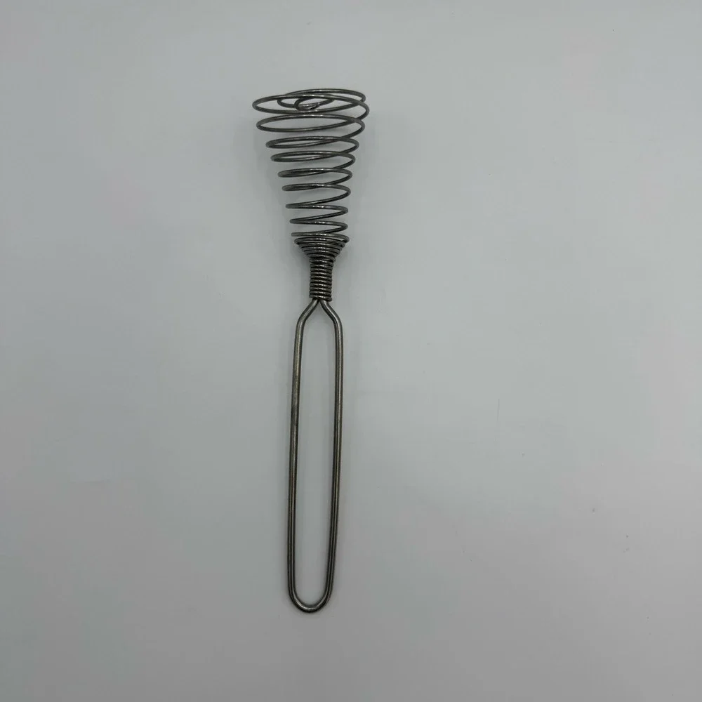 Vintage Stainless Steel Spiral Wire‎ Egg Whisk 9